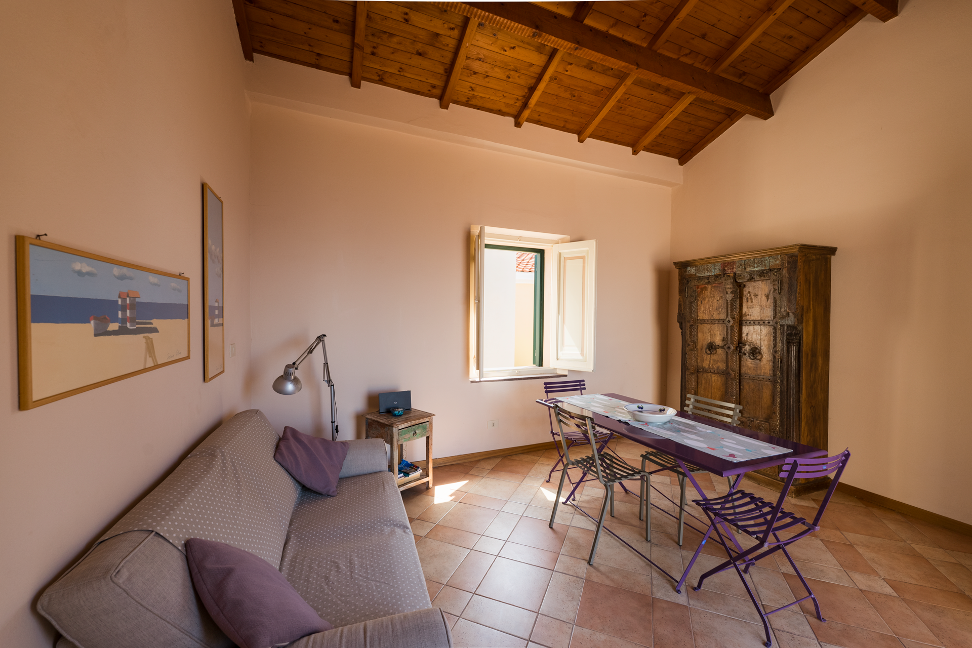 L'Attichetto il soggiorno Il soggiorno dell'appartamento L'Attichetto